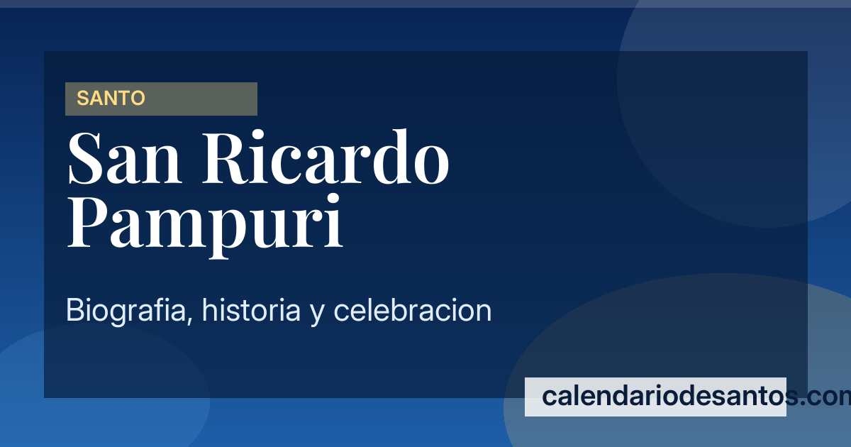 San Ricardo Pampuri - Médico y Religioso Santo